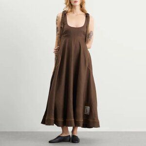 Alemais Vito Ballet Brown Sundress